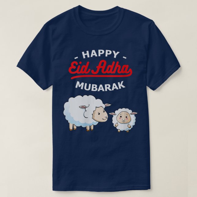Womens Eid Al Adha Eid Mubarak Happy Eid Day Musli T-Shirt (Design Front)