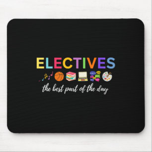 Womens Electives The Part Of The Day V-neck Mouse Pad