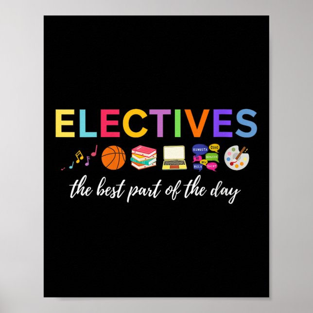 Womens Electives The Part Of The Day V-neck  Poster (Front)