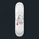 Women's Empowerment Feminist Future Is Female Skateboard<br><div class="desc">The artwork for this skateboard comes from an original mixed media painting that I created in 2020. To see the original painting follow me on Instagram @AlyMarieArt. Support women in small business when you purchase this skateboard!</div>