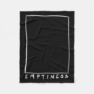 Womens Emptiness Funny Sarcastic Humour Quote Fleece Blanket