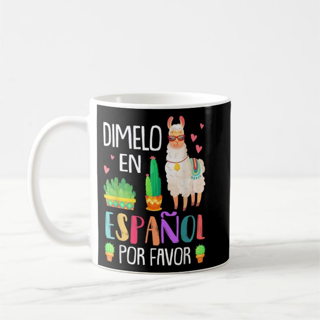 Womens En Espanol Por Favour Bilingual Spanish Tea Coffee Mug (Left)