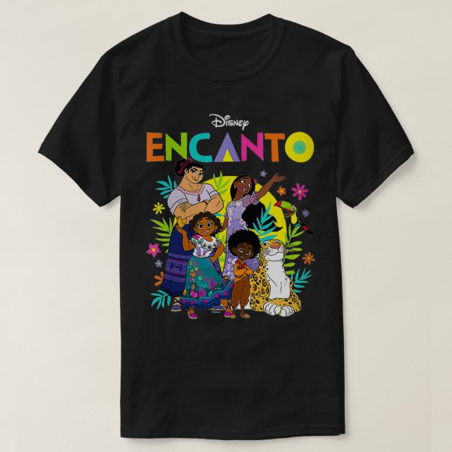 Womens Encanto  Character Group VNeck  T-Shirt (Design Front)