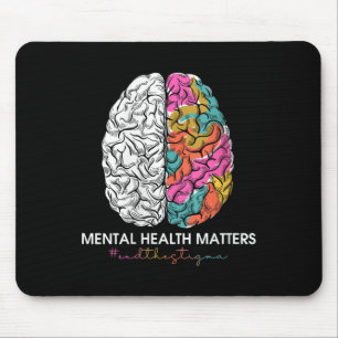Womens End The Stigma Mental Health S Mental Healt Mouse Pad