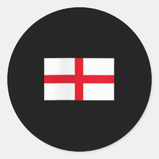 Womens England Flag British Uk English Cross Flags Classic Round Sticker