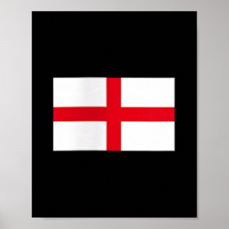Womens England Flag British Uk English Cross Flags Poster