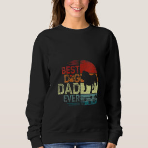 Womens English Bulldog Vintage Dog Dad Shirt Cool 