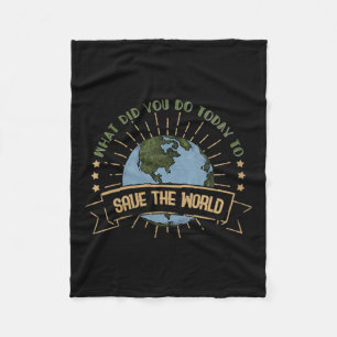 Womens Environmental Protection - Climate Change Fleece Blanket