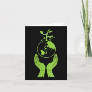 Womens Environmental Protection Green Earth V Card