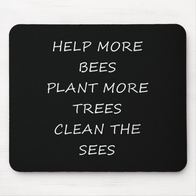 Womens Environmental Protection - Help The Mouse Pad (Front)