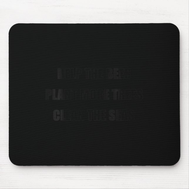 Womens Environmental Protection - Save The Bees, Mouse Pad (Front)