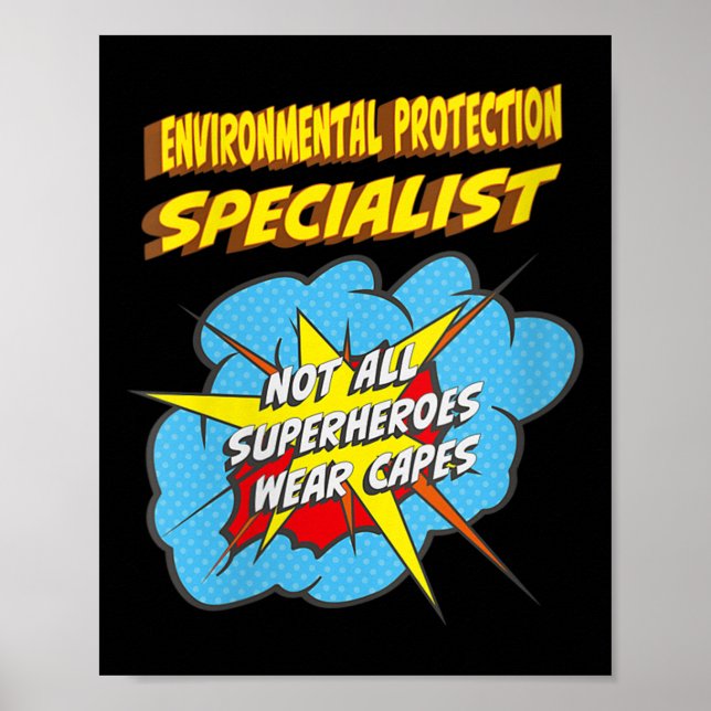 Womens Environmental Protection Specialist Funny Poster (Front)
