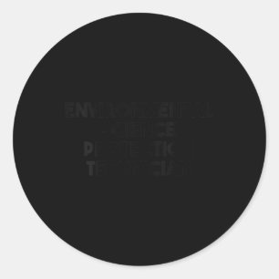 Womens Environmental Science Protection Classic Round Sticker