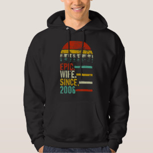 Womens Epic Wife Since 2006 Hoodie