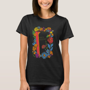 Womens Equal Rights Book Flower Resist Feminist LG T-Shirt