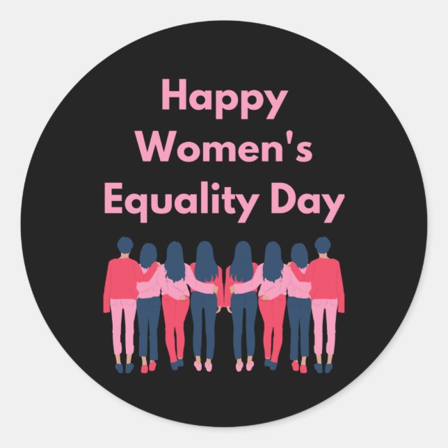 Women's Equality Day Sticker1  Classic Round Sticker (Front)
