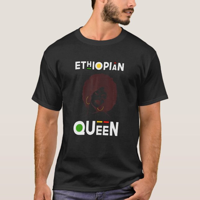Womens Ethiopian Queen   African Diva African Prid T-Shirt (Front)