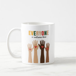 Womens Everyone Is Welcome Here Idaho Teacher Coffee Mug