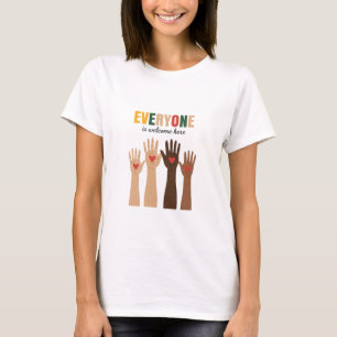 Womens Everyone Is Welcome Here Idaho Teacher T-Shirt