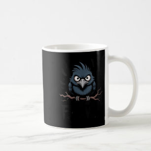 Womens F-caw-f Raven Moon Gothic Halloween, Black Coffee Mug