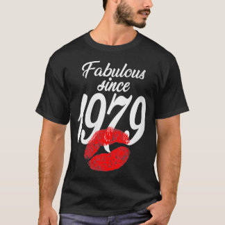 Womens Fabulous Since 1979 VNeck  T-Shirt