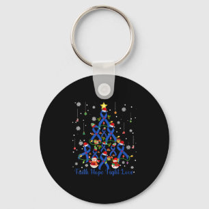 Womens Faith Hope Fight Love Diabetes Awareness Ri Key Ring
