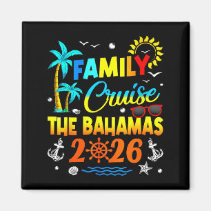 Women's Family Cruise Bahamas Summer Artwork Magnet