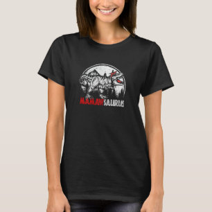 Womens Family Dinosaur Rex Mamaw Saurus Mamawsau T-Shirt
