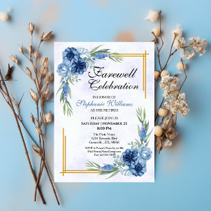 Women's Farewell Party Floral Classic Elegant Invitation