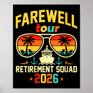 Womens Farewell Vintage Tour Retirement Squad 2026 Poster