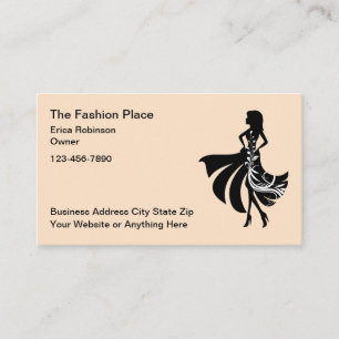 Women's Fashion And Apparel Store Business Cards