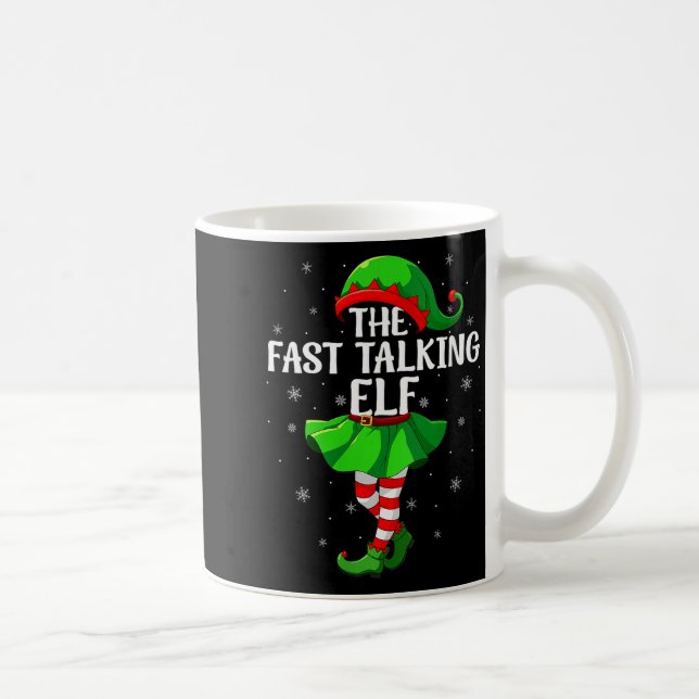 Womens Fast Talking Elf Christmas Girls Women Elf  Coffee Mug (Right)
