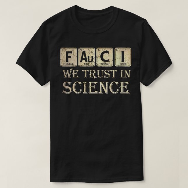 Womens Fauci We Trust In Science Not Morons Period T-Shirt (Design Front)
