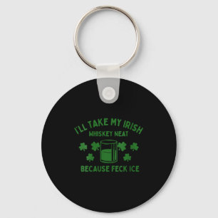 Women's feck ice st patricks day shenanigans irish key ring