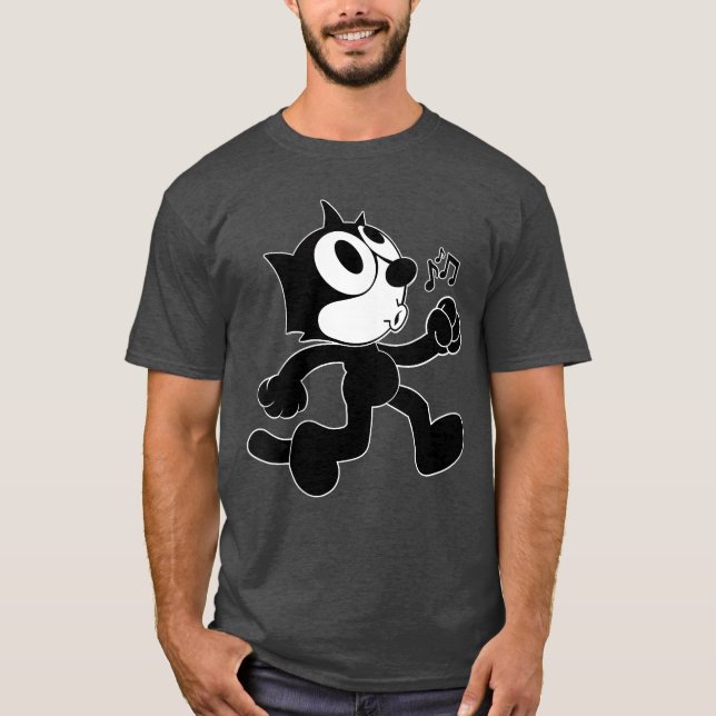 Womens Feli Cartoon Whistling and Walking Music No T-Shirt (Front)