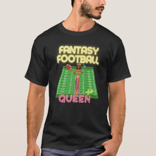 Women's Female Fantasy Football Queen League Champ T-Shirt