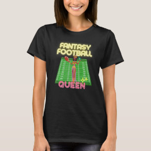 Women's Female Fantasy Football Queen League Champ T-Shirt
