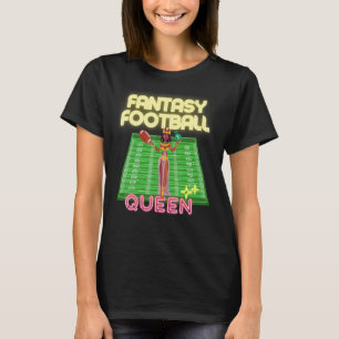 Women's Female Fantasy Football Queen League Champ T-Shirt