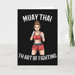Womens Female Muay Thai Fighter - Thai Boxing Mma Card