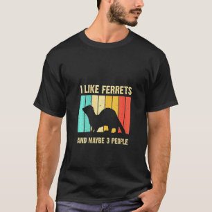 Womens Ferret For Men Women Ferret Introvert T-Shirt