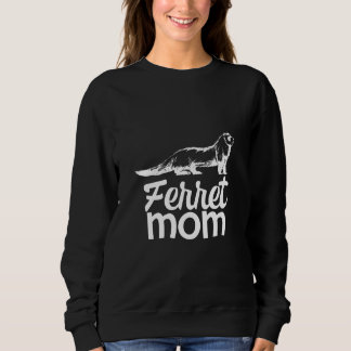 Womens Ferret Mum Pet Owner Family Matching Sweatshirt