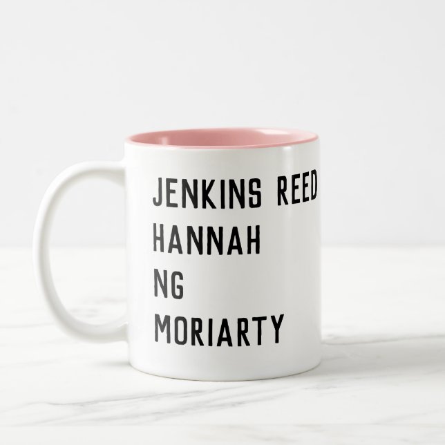 Women's Fiction Authors Two-Tone Coffee Mug (Left)