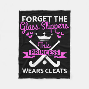 Womens Field Hockey Girl Quote - Field Hockey Trai Fleece Blanket