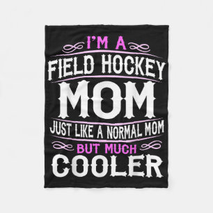 Womens Field Hockey Mom Fleece Blanket
