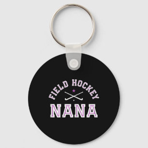 Womens Field Hockey Nana Proud Grandma Sports Gran Key Ring