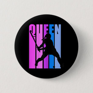 Womens Field Hockey Queen Birthday Sports Girls Te 6 Cm Round Badge