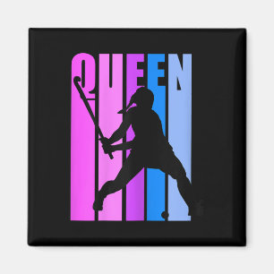 Womens Field Hockey Queen Birthday Sports Girls Te Magnet