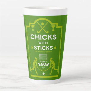 Women's Field Hockey Sports Latte Mug