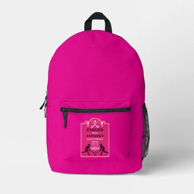 Women's Field Hockey Sports Printed Backpack (Front)