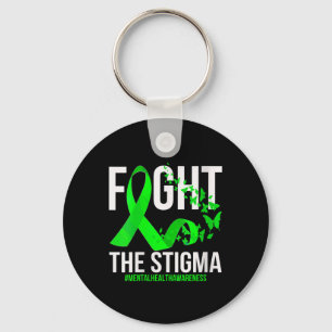 Womens Fight The Stigma Mental Health Awareness Sh Key Ring